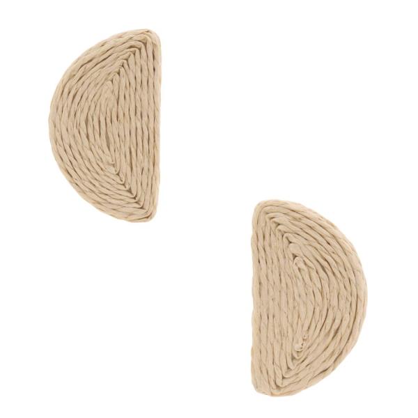 HALF CIRCLE TWINE EARRING