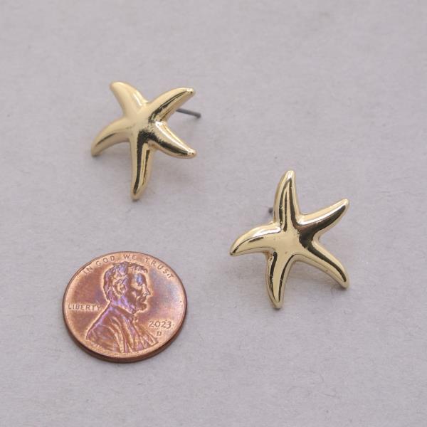 STARFISH METAL STUD EARRING
