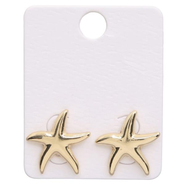 STARFISH METAL STUD EARRING