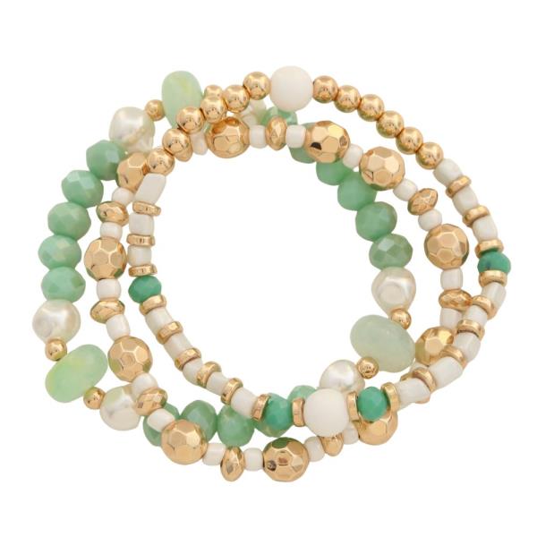 MIXED BEAD BRACELET SET