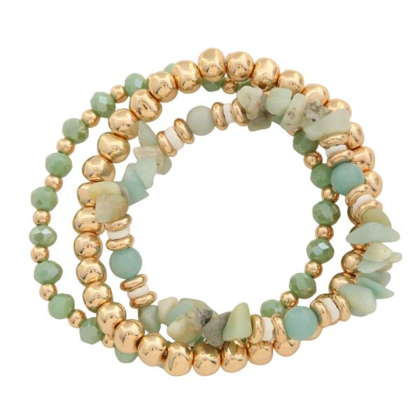 MIXED BEAD BRACELET SET