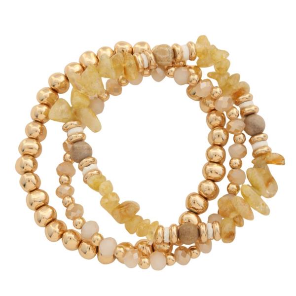 MIXED BEAD BRACELET SET