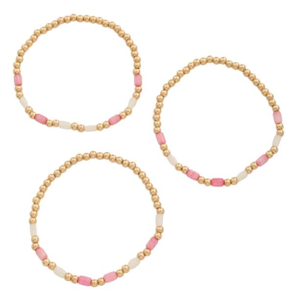 DAINTY BEAD BRACELET SET