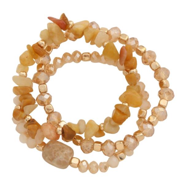 MIXED BEAD BRACELET SET