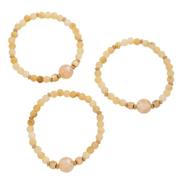 MIXED BEAD BRACELET SET