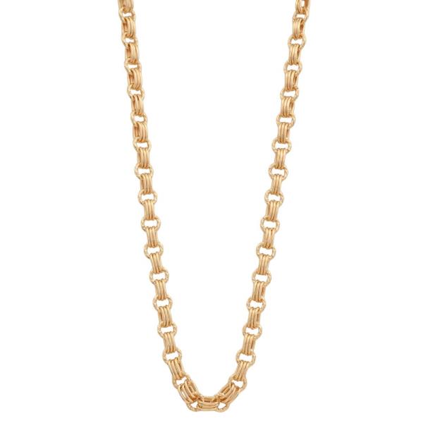 CIRCLE LINK METAL NECKLACE