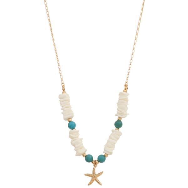 STARFISH BEADED NECKLACE