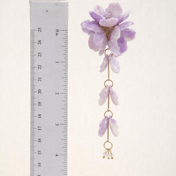 FLOWER DROP DANGLE EARRING