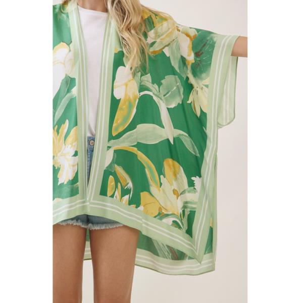 FLORAL PRINT KIMONO