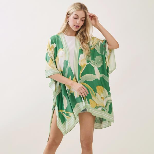 FLORAL PRINT KIMONO