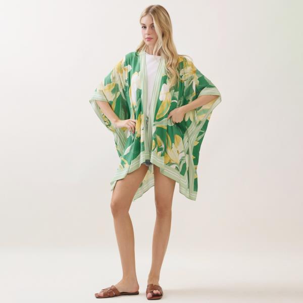 FLORAL PRINT KIMONO