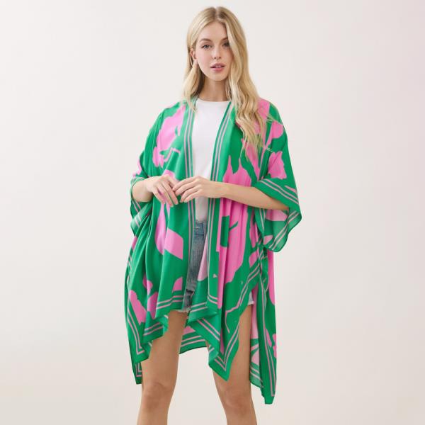FLORAL PRINT KIMONO