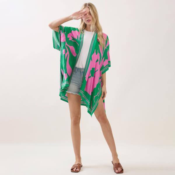 FLORAL PRINT KIMONO