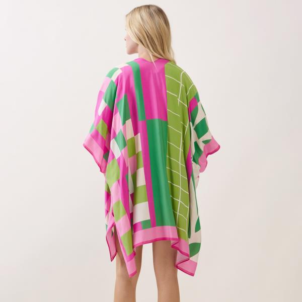 GEOMETRIC PRINT KIMONO