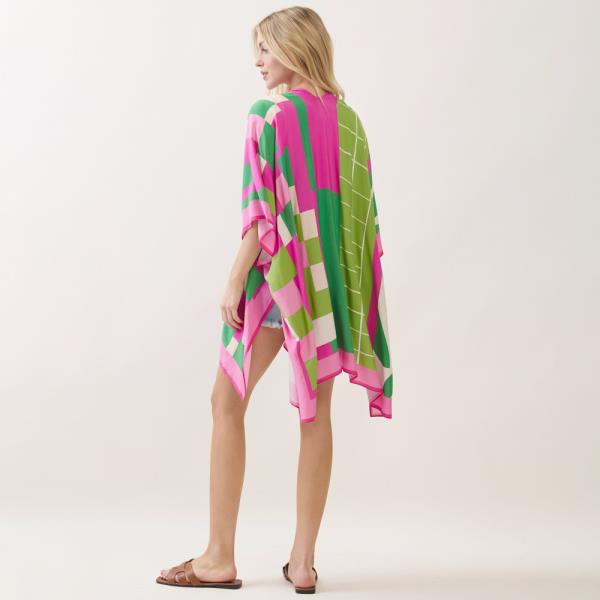 GEOMETRIC PRINT KIMONO