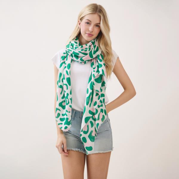 LEOPARD PRINT SCARF