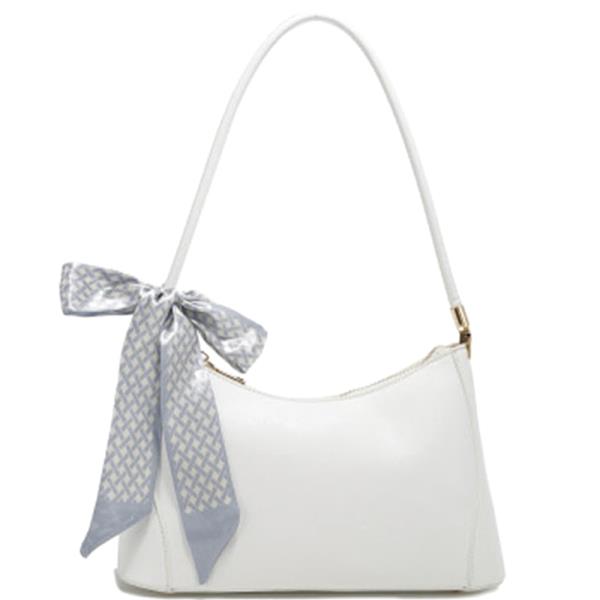 PLAIN CURVE RIBBON SHOULDER BAG