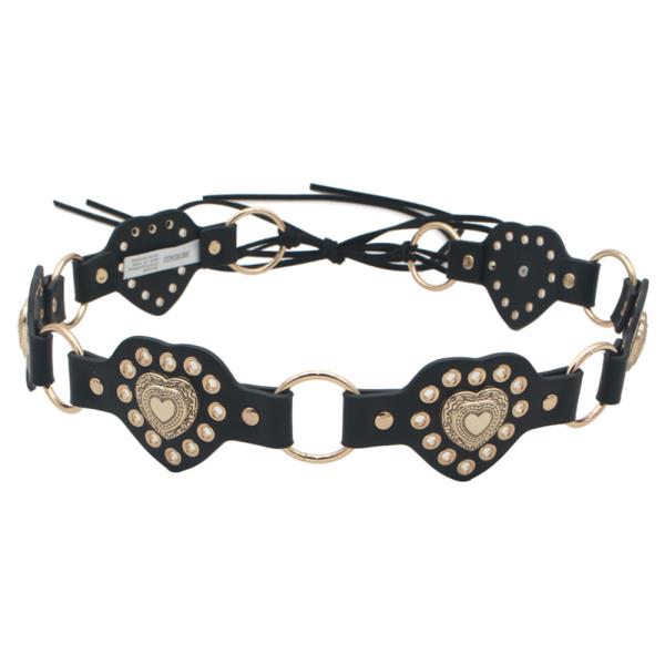 HEART CONCHO & EYELET LINK DISC BELT