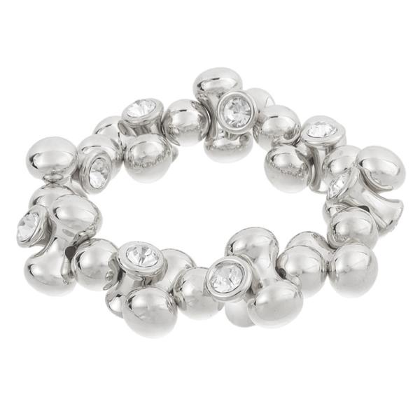 RHINESTONE CRYSTAL BALL STRETCH BRACELET