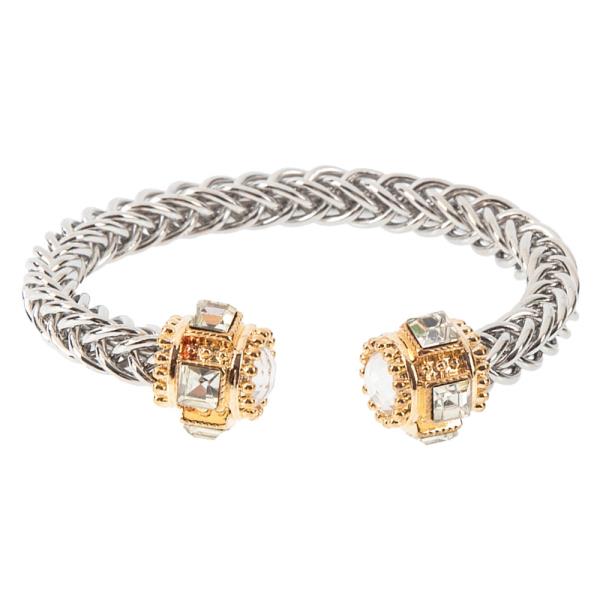 ADJUSTABLE TWIST OPEN CUFF BRACELET