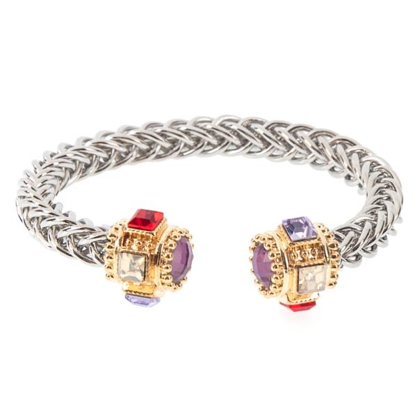 ADJUSTABLE TWIST OPEN CUFF BRACELET