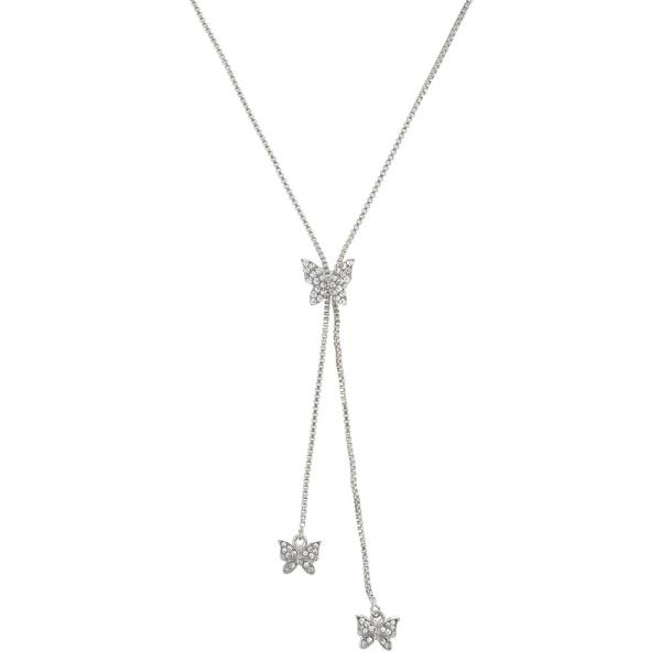 BUTTERFLY DROP SLIDER NECKLACE