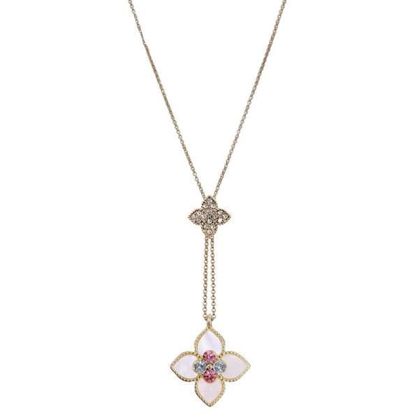 FLOWER CRYSTAL NECKLACE