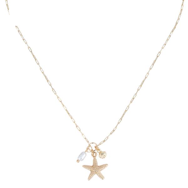 STARFISH PEARL NECKLACE