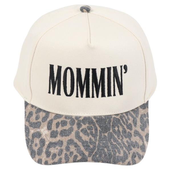 MOMMIN LEOPARD BASEBALL CAP