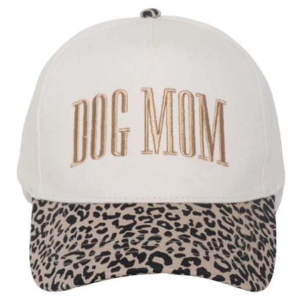 DOG MOM EMB PRINTED VISOR 5 PANEL BASEBALL CAP