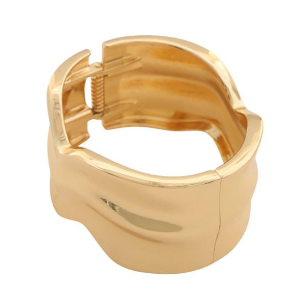 GOLD PLATED HINGED BANGLE BRACELET