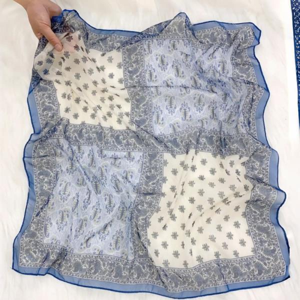 COLOR-BLOCK PRINT BANDANA - LIGHTWEIGHT & STYLING VERSATILE