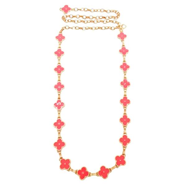 EPOXY CLOVER SHAPED CHAIN BELT