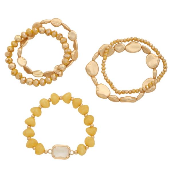 MIXED BEAD BRACELET SET