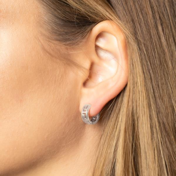 14K GOLD DIPPED HUGGIE HOOP EARRING