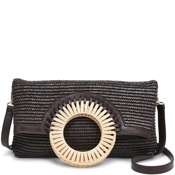 STYLISH FOLDOVER DESIGN CROSSBODY BAG