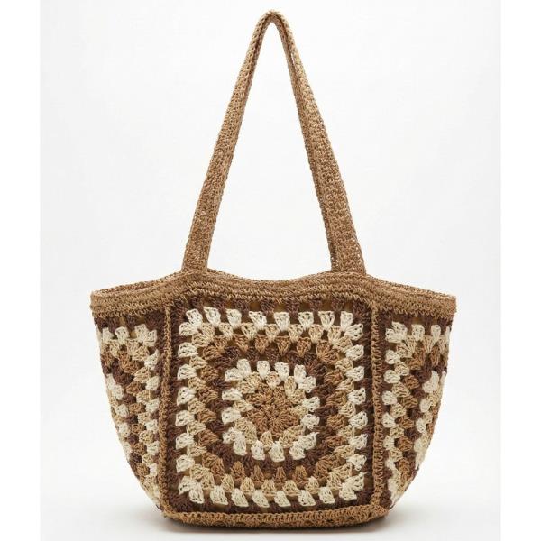 VINTAGE GRANNY SQUARE TOTE
