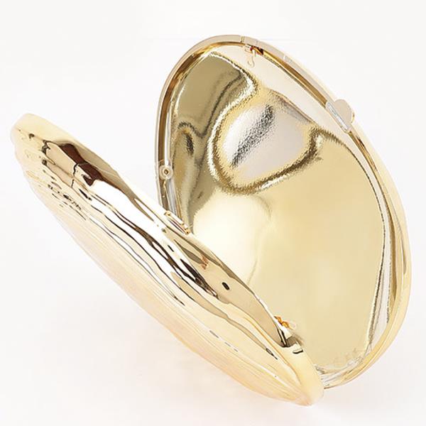 METALLIC ACRYLIC CLUTCH CROSSBODY BAG