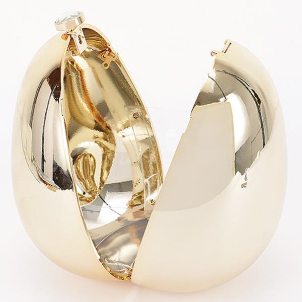 OVAL METALLIC ACRYLIC CLUTCH CROSSBODY BAG