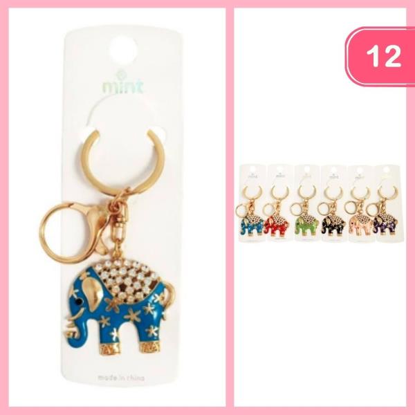 ELEPHANT KEYCHAIN (12 UNITS)