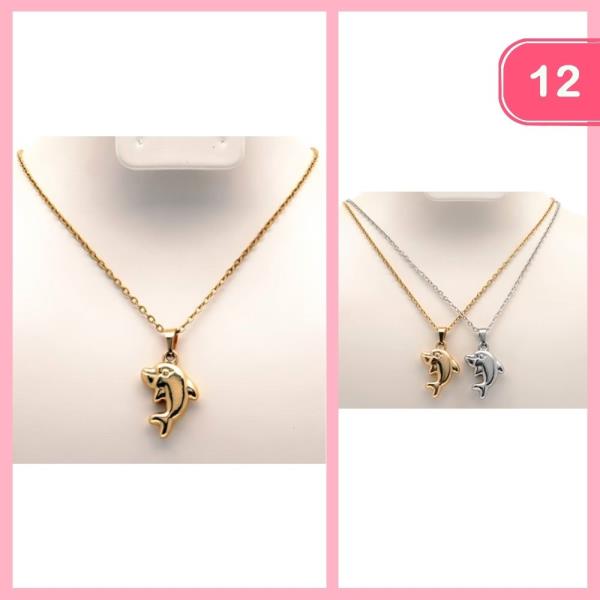 DELPHINE PENDANT NECKLACE (12 UNITS)