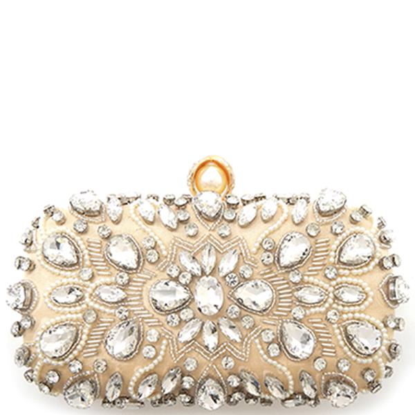 CRYSTAL DESIGN EVENING CLUTCH BAG