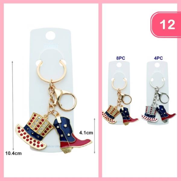 BOOT HAT USA KEYCHAIN (12 UNITS)