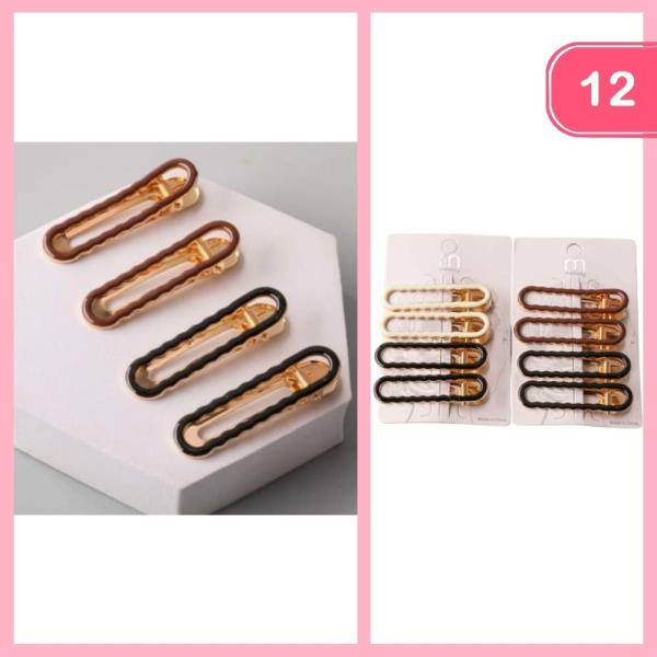 SCALLOPED OVAL SHAPE CHAIR CLIP SET (12 UNITS)