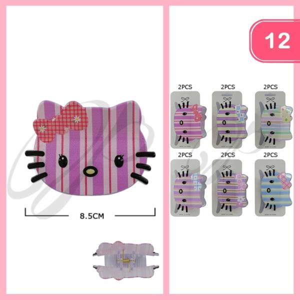 KITTEN HAIR CLAW CLIP (12 UNITS)