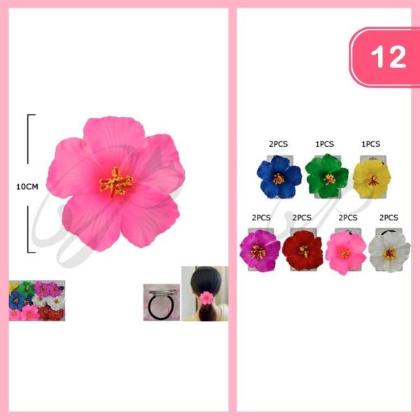 FLOWER HAIR TIE (12 UNITS)