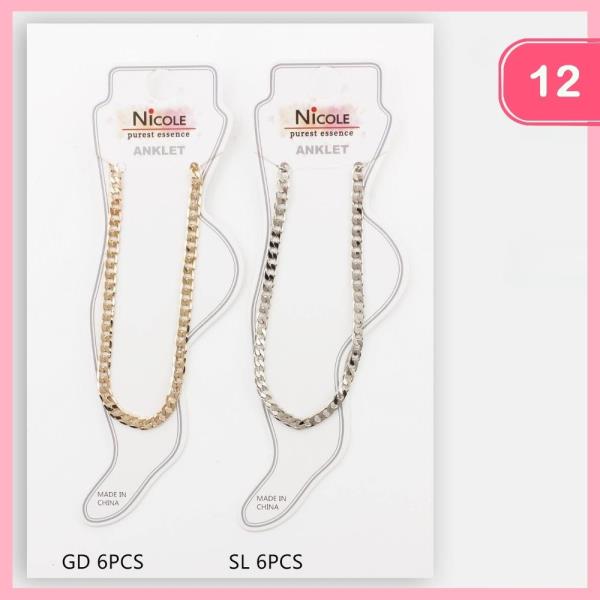 CHAIN ANKLET (12 UNITS)