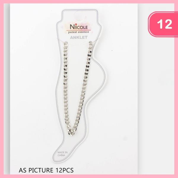 CHAIN ANKLET (12 UNITS)