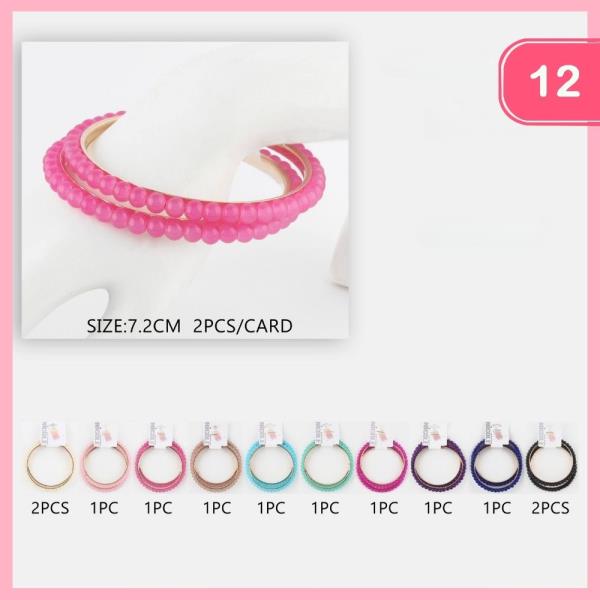 STACKABLE BEADED BRACELET (12 UNITS)