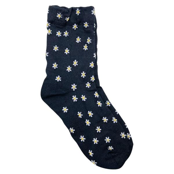 DAISY PATTERN CREW SOCKS